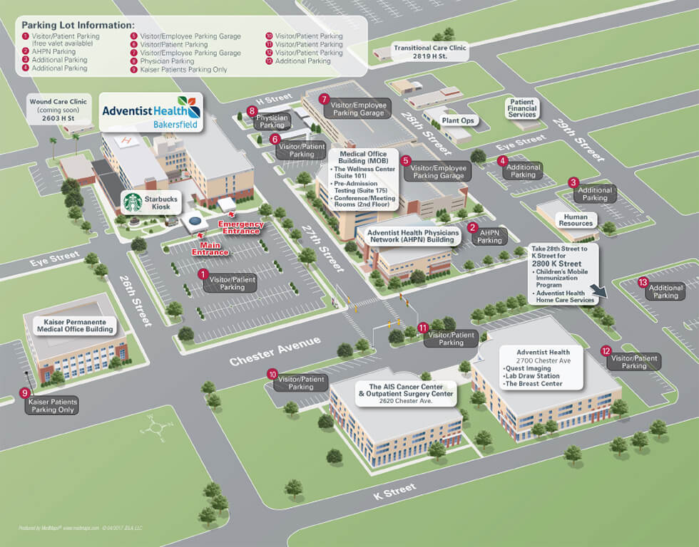 Adventist Health Map